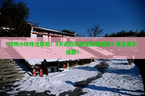钦州去四川黄龙三日游