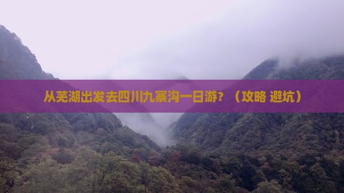芜湖去四川九寨沟一日