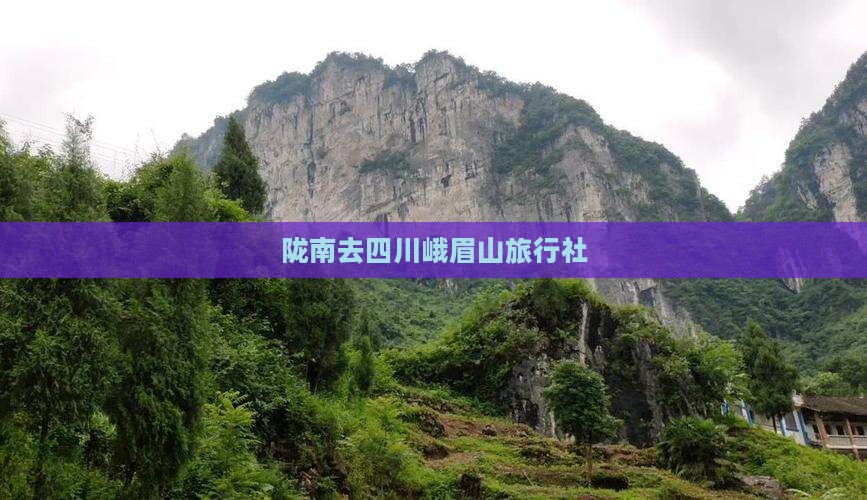 陇南去四川峨眉山旅行社