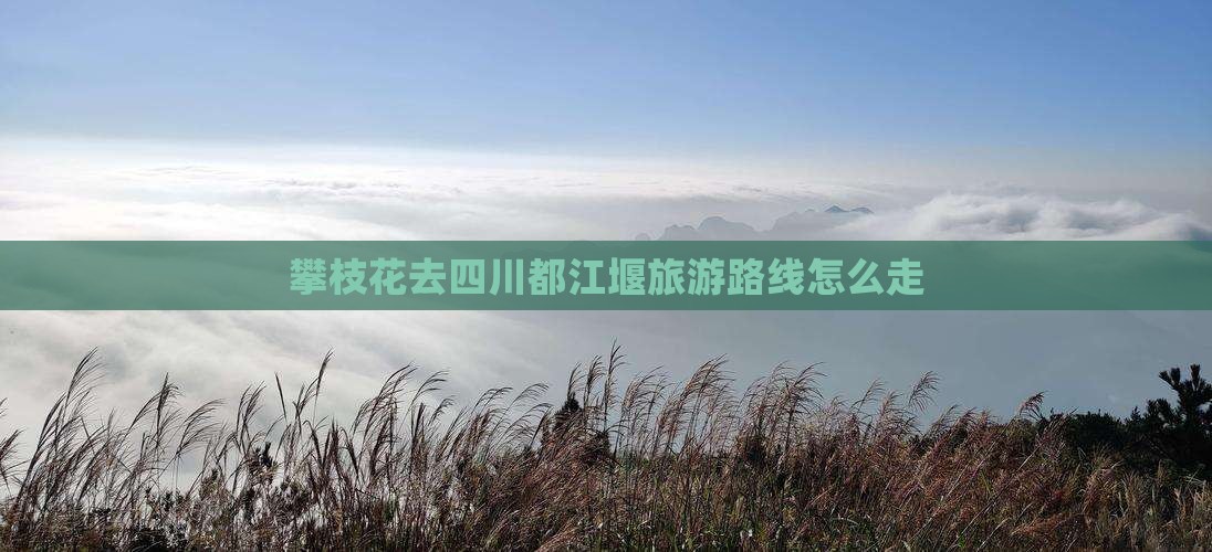 攀枝花去四川都江堰旅游路线怎么走