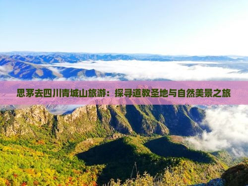 思茅去四川青城山旅游：探寻道教圣地与自然美景之旅