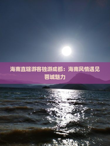 海南直辖游客独游成都：海南风情遇见蓉城魅力
