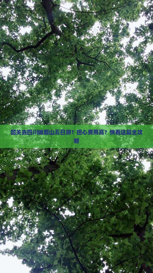 韶关去四川峨眉山五日游