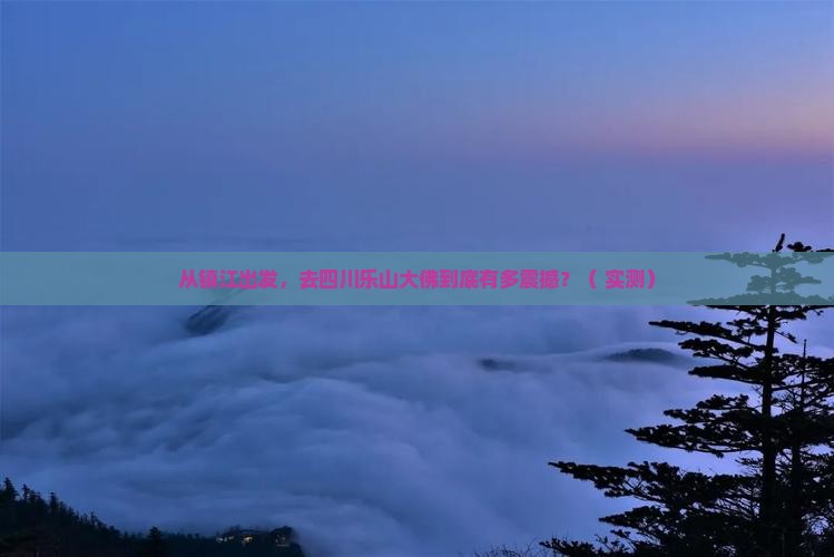 镇江去四川乐山大佛旅游