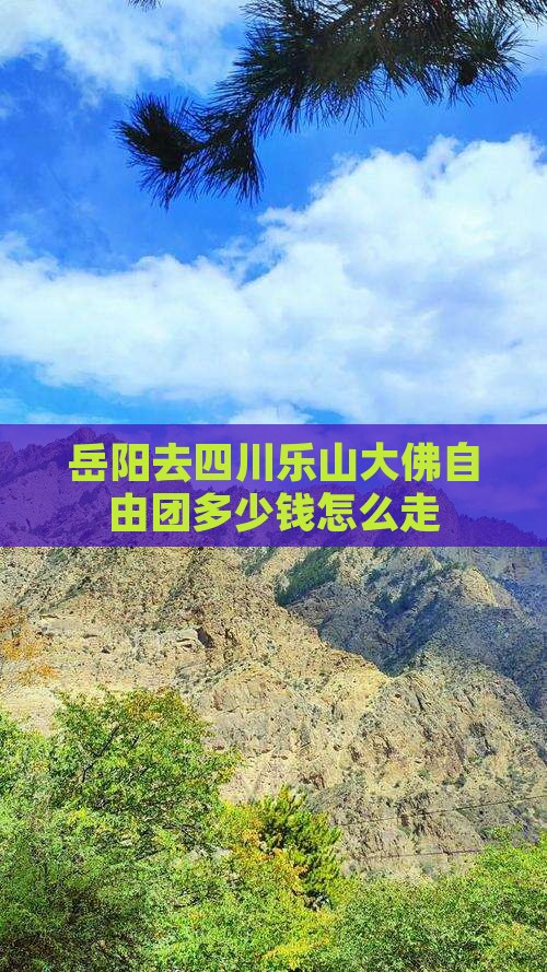 岳阳去四川乐山大佛自由团