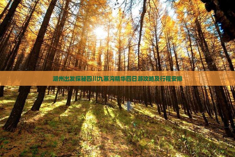 湖州出发探秘四川九寨沟精华四日游攻略及行程安排