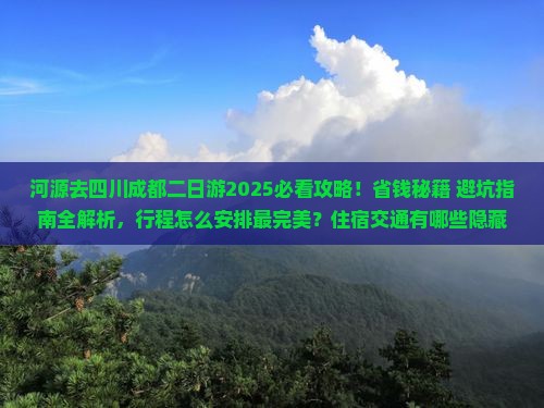 河源去四川成都二日游