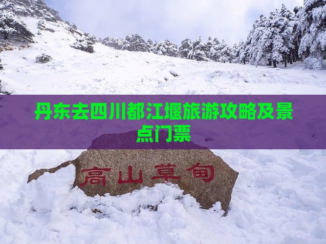 丹东去四川都江堰门票