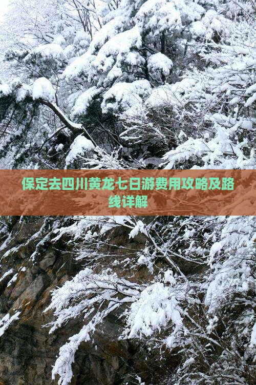 保定去四川黄龙七日游费用攻略及路线详解