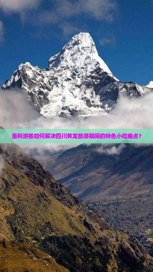 垦利游客如何解决四川黄龙旅游期间的特色小吃痛点？