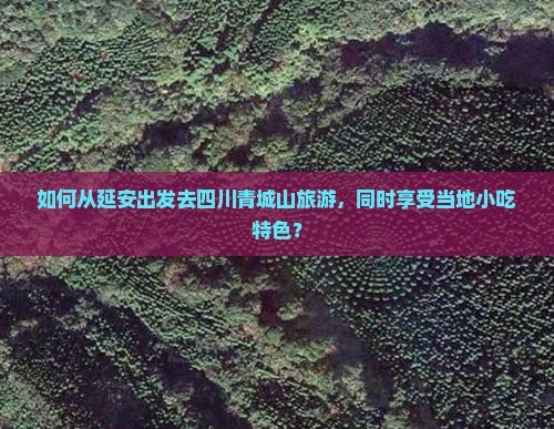 如何从延安出发去四川青城山旅游，同时享受当地小吃特色？