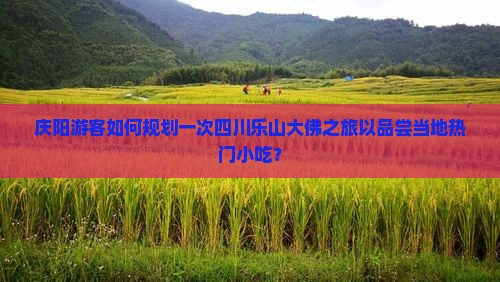 庆阳游客如何规划一次四川乐山大佛之旅以品尝当地热门小吃？