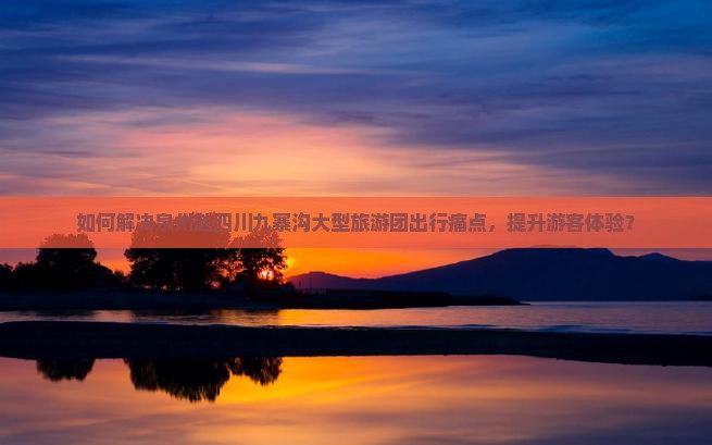 如何解决泉州赴四川九寨沟大型旅游团出行痛点，提升游客体验？