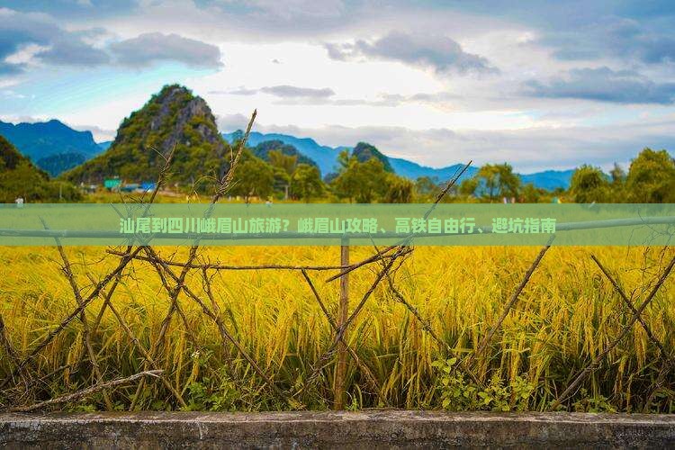 汕尾到四川峨眉山旅游？峨眉山攻略、高铁自由行、避坑指南