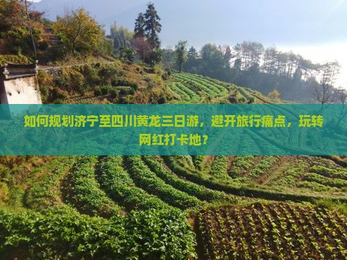 如何规划济宁至四川黄龙三日游，避开旅行痛点，玩转网红打卡地？