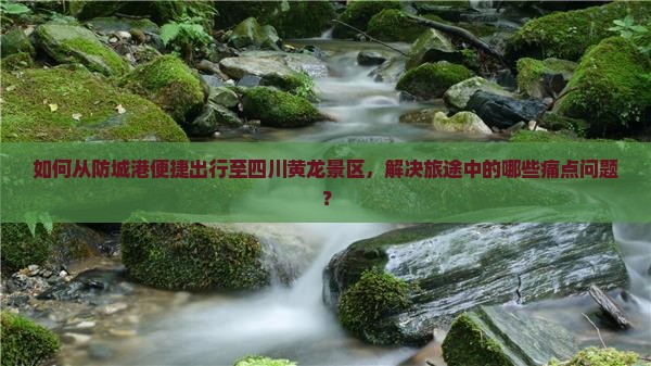 如何从防城港便捷出行至四川黄龙景区，解决旅途中的哪些痛点问题？