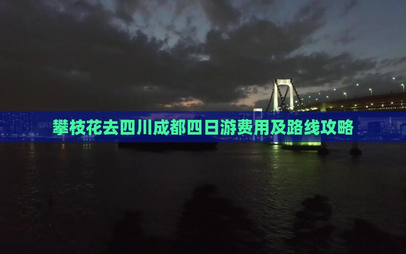 攀枝花去四川成都四日游费用及路线攻略