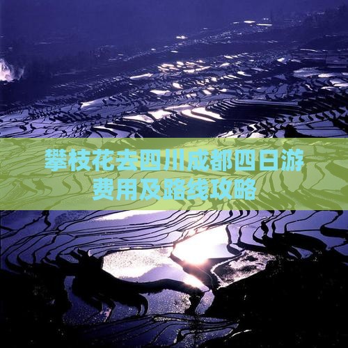 攀枝花去四川成都四日游费用及路线攻略