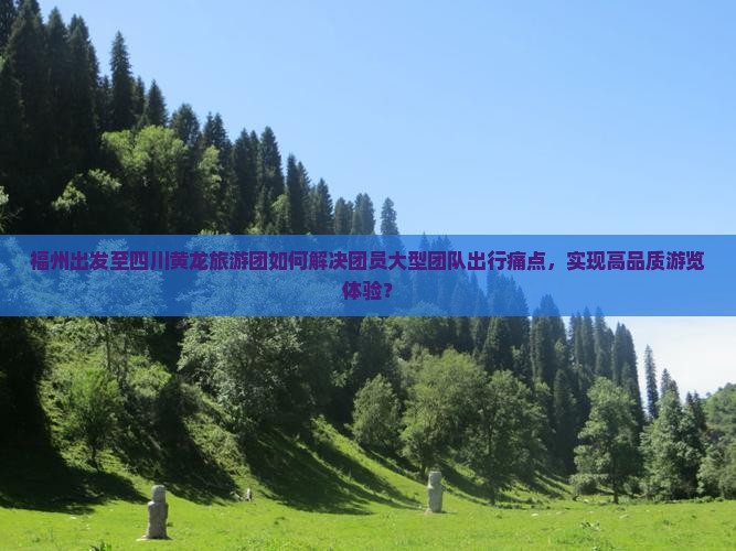 福州出发至四川黄龙旅游团如何解决团员大型团队出行痛点，实现高品质游览体验？