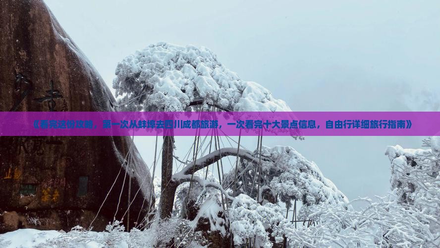 《看完这份攻略，第一次从蚌埠去四川成都旅游，一次看完十大景点信息，自由行详细旅行指南》