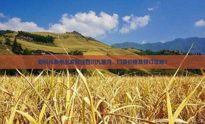 如何从泰州出发前往四川九寨沟、门票价格及预订攻略？