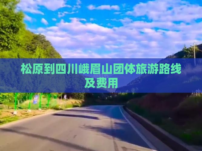 松原到四川峨眉山团体旅游路线及费用