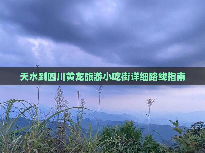 天水到四川黄龙旅游小吃街详细路线指南