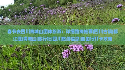 春节去四川青城山团体旅游：详细路线推荐|四川古镇|都江堰|青城山|旅行社|四川旅游信息|自由行打卡攻略