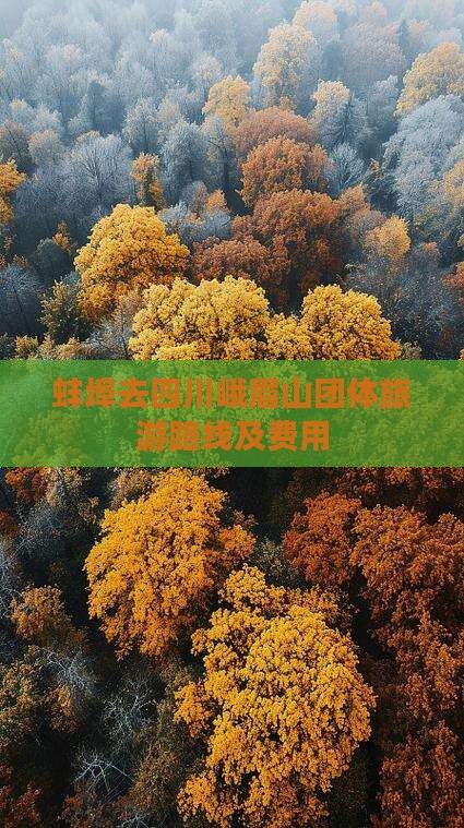 蚌埠去四川峨眉山团体旅游路线及费用