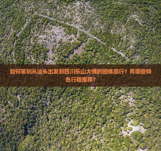 如何策划从汕头出发到四川乐山大佛的团体旅行？有哪些特色行程推荐？