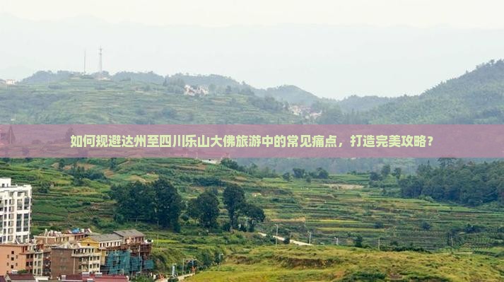 如何规避达州至四川乐山大佛旅游中的常见痛点，打造完美攻略？