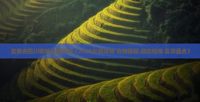宜春去四川青城山四日游