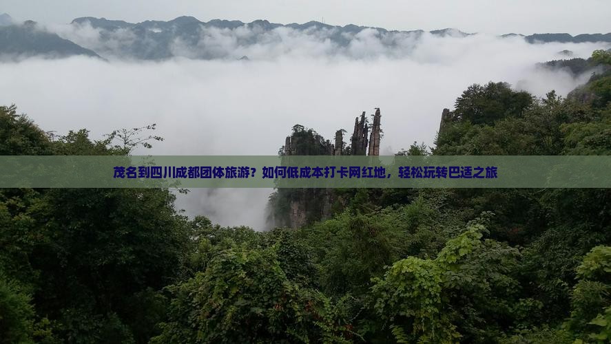 茂名到四川成都团体旅游？如何低成本打卡网红地，轻松玩转巴适之旅
