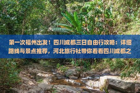 第一次福州出发！四川成都三日自由行攻略：详细路线与景点推荐，河北旅行社带你看看四川成都之美
