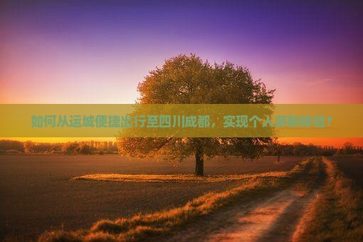 如何从运城便捷出行至四川成都，实现个人游新体验？