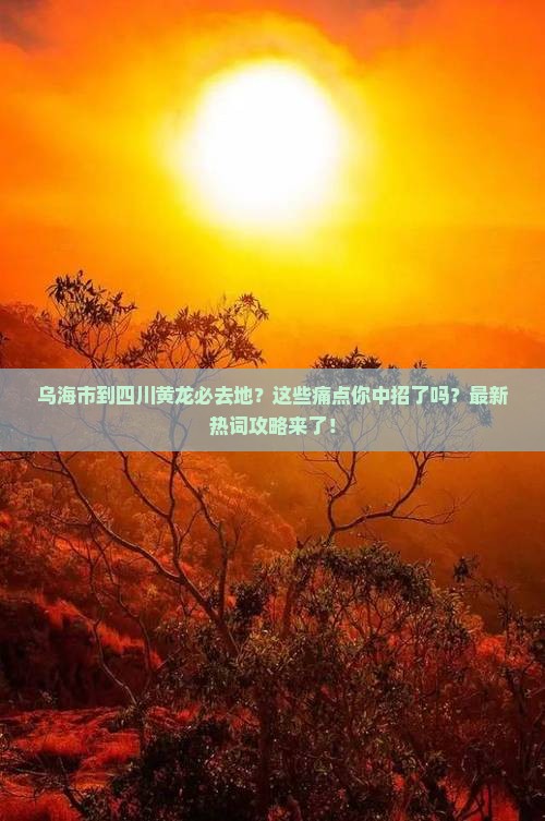 乌海市到四川黄龙必去地