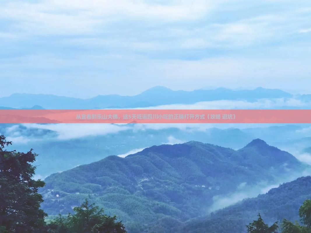 宜春去四川乐山大佛旅游小吃