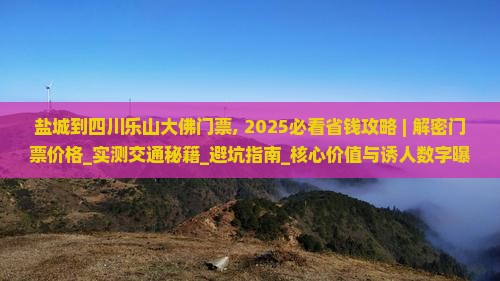 盐城到四川乐山大佛门票