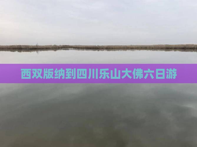 西双版纳到四川乐山大佛六日游