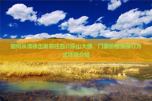 如何从清徐出发前往四川乐山大佛、门票价格及预订方式详细介绍