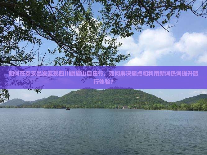 如何在泰安出发实现四川峨眉山自由行，如何解决痛点和利用新词热词提升旅行体验？