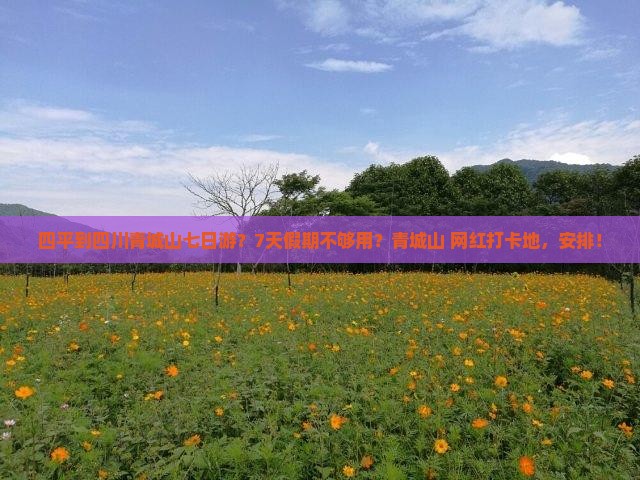 四平到四川青城山七日游？7天假期不够用？青城山+网红打卡地，安排！