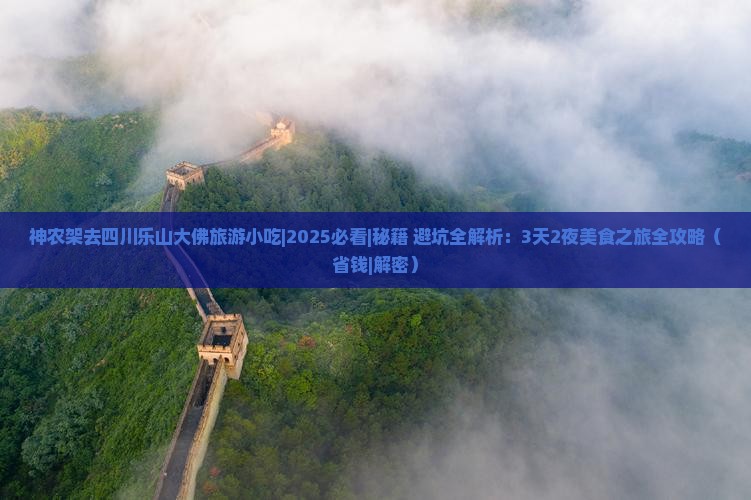 神农架去四川乐山大佛旅游小吃