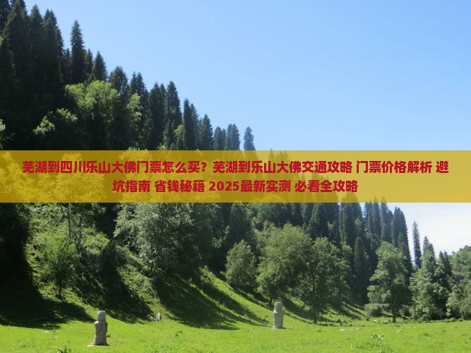 芜湖到四川乐山大佛门票