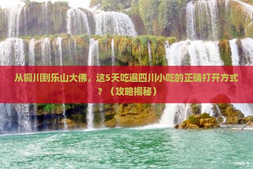 铜川到四川乐山大佛旅游小吃