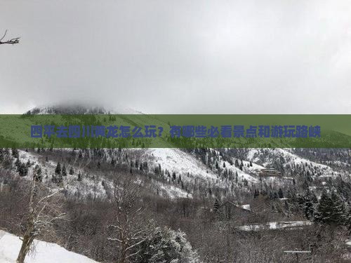 四平去四川黄龙怎么玩？有哪些必看景点和游玩路峡