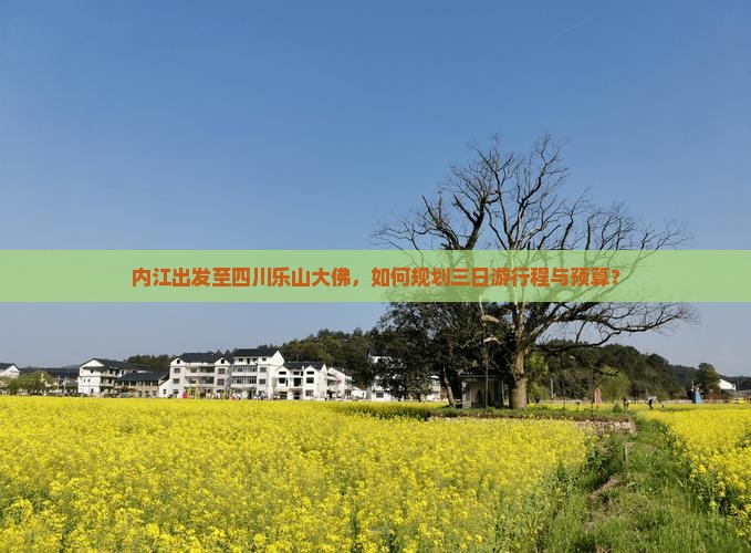 内江出发至四川乐山大佛，如何规划三日游行程与预算？
