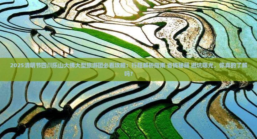 清明节到四川乐山大佛大型旅游团