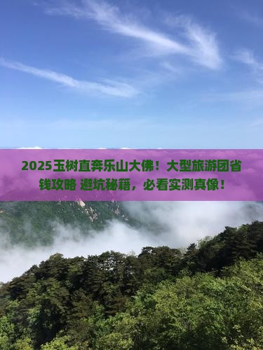 玉树去四川乐山大佛大型旅游团