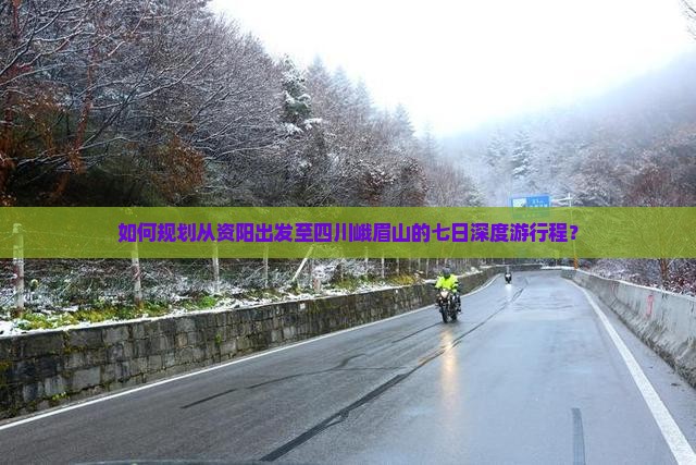 如何规划从资阳出发至四川峨眉山的七日深度游行程？